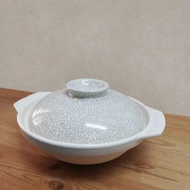 Donabe Japanese Ginpo 31cm Clay Pot Ceramic Hot Pot Casserole #10 5-6 ...